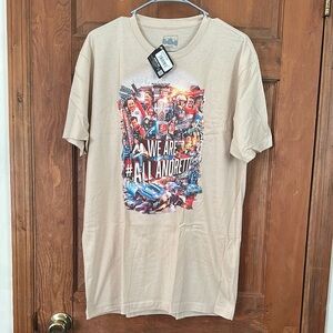 Indycar Beige Andretti Racing Graphic T-shirt Size Large